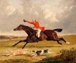 foxhunting encouraging hounds